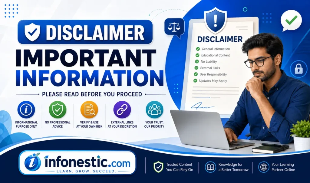 disclaimer of infonestic.com
